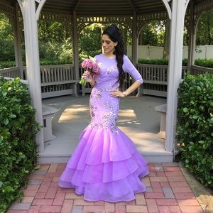 Lilac Prom Mermaid Dress